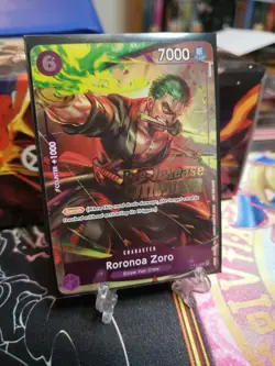 One Piece TCG | Roronoa Zoro | Pre-Release Tournament Winner | P-045 | Bandai NM - Image 1