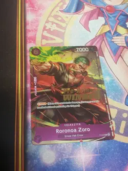One Piece TCG | Roronoa Zoro | Pre-Release Tournament Winner | P-045 | Bandai NM - Image 2