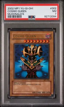 McDonald's TCG 2002 YU-GI-OH! MP1-002 COSMO QUEEN Trading Card PSA 7 NM - Image 1