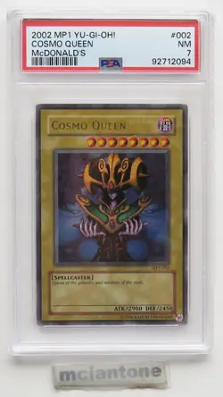McDonald's TCG 2002 YU-GI-OH! MP1-002 COSMO QUEEN Trading Card PSA 7 NM - Image 2