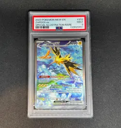 Pokemon Zapdos EX TCG Scarlet Violet-151 Holo Card 202/165 PSA 9 - Image 1
