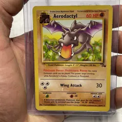 Aerodactyl 16/62 Fossil Unlimited Non Holo Rare Vintage Vtg Pokemon TCG LP WOTC - Image 1