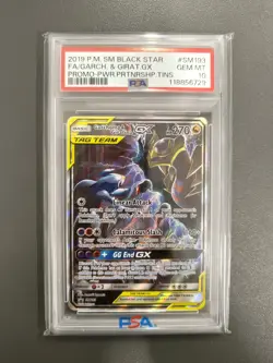 Garchomp & Giratina GX SM193 PSA 10 - Black Star Sun & Moon Promo - Pokemon TCG - Image 1