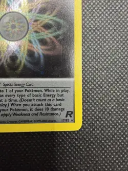 Vintage Pokemon TCG - Team Rocket Rainbow Energy 80/82 Non Holo Rare - 2000 - MP - Image 5