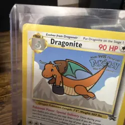 Dragonite Pokemon The First Movie Black Star Promo #5 Card MEDIUM PLAY - Image 2