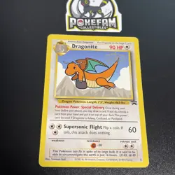 DRAGONITE 5 BLACK STAR PROMO POKEMON CARD THE FIRST MOVIE WARNER BROS RARE - DMG - Image 1