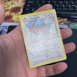 DRAGONITE 5 BLACK STAR PROMO POKEMON CARD THE FIRST MOVIE WARNER BROS RARE - DMG - Image 4