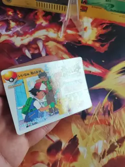 Pokemon Karte Card No. 133 Carddass Vending Anime Misty Pikachu Ash japanese LP - Image 2