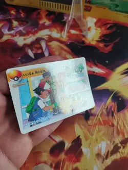 Pokemon Karte Card No. 133 Carddass Vending Anime Misty Pikachu Ash japanese LP - Image 3