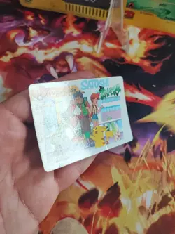 Pokemon Karte Card No. 133 Carddass Vending Anime Misty Pikachu Ash japanese LP - Image 5