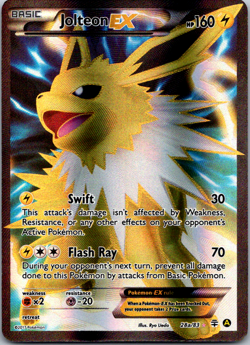 Jolteon EX 28a/83 Mega Powers Collection Full Art Alt Promo Pokemon Card NM - Image 1