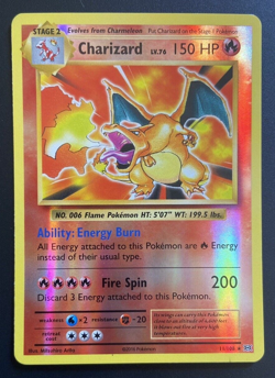 Charizard 11/108 - XY Evolutions 2016 - Reverse Holo - Pokemon TCG Light Play - Image 1