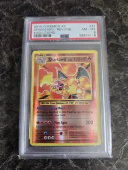 Pokemon TCG 2016 XY Evolutions 11 Charizard Reverse Holo Foil - PSA 8 NM-MT - Image 1
