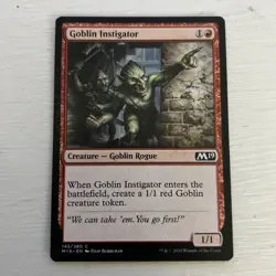 Goblin Instigator [Core Set 2019] Magic MTG MP - Image 1