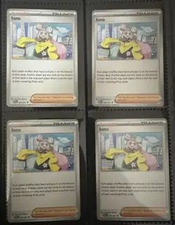 Pokemon TCG x4 Iono 080/091 Paldean Fates Uncommon Trainer - Playset NM - Image 1