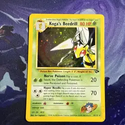 Pokemon TCG WOTC Gym Challenge Kogas Beedrill 9/132 Holo Unlimited Rare/NM/ LP - Image 1