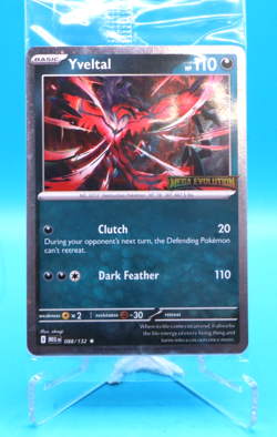 Pokemon Card Yveltal 088/132 Stamped Promo Holo Rare Mega Evolution SEALED - Image 1