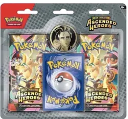 Pokemon TCG Mega Evolution Ascended Heroes 2 Pack Blister Larry Coin | Fast Ship - Image 1