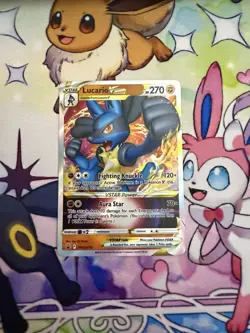 Pokemon TCG Lucario VSTAR SWSH214 Sword & Shield Holo Promo - Image 1