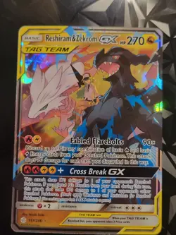 Pokemon Sun & Moon Cosmic Eclipse Reshiram & Zekrom GX 157/236 - Image 2