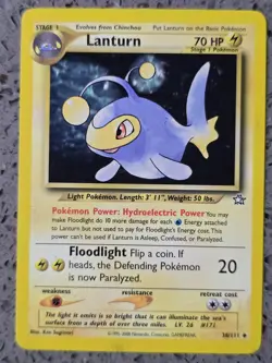 Pokemon - Lanturn - 38/111 - Neo Genesis - Uncommon - LP - Image 1