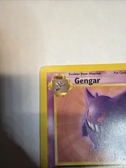 Pokemon Gengar TCG 20/62 1st Edition Non-Holo Card Fossil Small Cease On Back - Image 3