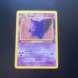 Gengar 20/62 1st Edition Non Holo Rare Fossil Set Pokemon Card 1999 WOTC TCG LP - Image 1