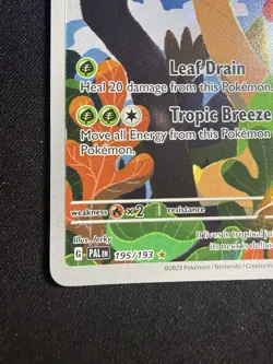 Pokemon TCG Tropius 195/193 Scarlet & Violet Paldea Evolved Illustration Rare - Image 4