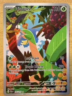 Pokemon TCG Tropius 195/193 Scarlet & Violet Paldea Evolved Illustration Rare - Image 1