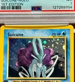 Pokemon Neo Revelation #14 Suicune Holo 1st Edition 2001 PSA 7 Near Mint - Image 2