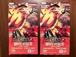One Piece The Best Vol 2 Premium Booster PRB-02 Sleeved Booster Pack Lot Of 2 - Image 1