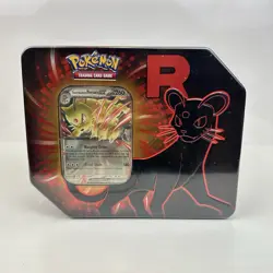 Pokemon TCG Factory Sealed Destined Rivals Team Rocket Tin - Persian - Image 1