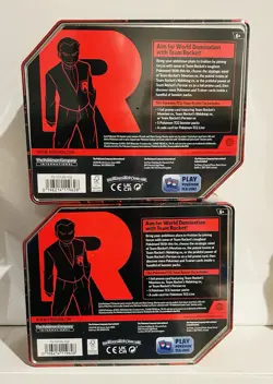 Team Rocket Tin Pokemon Tcg Factory Sealed X2 Destined Rivals Promo Persian Ex - Image 2
