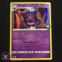 Gengar PRERELEASE HOLO RARE SWSH241 (NM) Black Star PROMO Pokemon Cards - Image 1