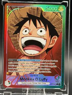 Monkey.D.Luffy (001) (Alternate Art) OP13-001 Carrying On His Will NM - Image 1