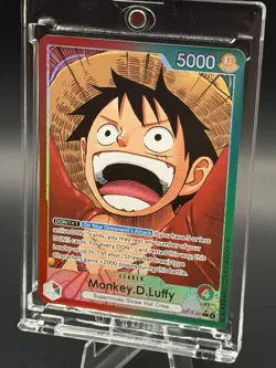 Monkey.D.Luffy (001) (Alternate Art) OP13-001 Carrying On His Will NM - Image 3