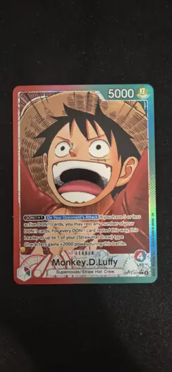 Monkey.D.Luffy (001) (Alternate Art) OP13-001 Carrying On His Will NM - Image 1