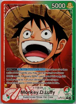 Monkey.D.Luffy (001) (Alternate Art) L Carrying On His Will OP13-001 NM - Image 1