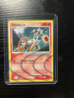 Pokemon TCG Arceus AR3 Holo Rare Card Fire Type LV.100 - Image 1
