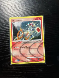 Pokemon TCG Arceus AR3 Holo Rare Card Fire Type LV.100 - Image 3