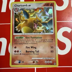 Charizard LV. 60 Arceus Cracked Ice Holo 1/99 Pokemon TCG 2009 Card MP - Image 1