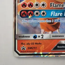 Pokemon- Jumbo- Charizard GX - SM211 (SM Black Star Promo) Oversized Card - Image 4