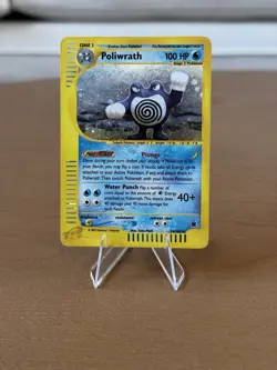 Pokemon TCG Poliwrath 24/165 Holo Rare Expedition Ereader Card - Image 1