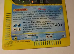 Pokemon TCG Expedition Base Set Poliwrath 24/165 Holo Card 2002 Played Vintage - Image 5