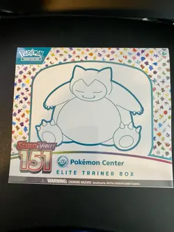 Pokemon Center Elite Trainer Box ETB Scarlet & Violet Pokemon 151 TCG SEALED/NEW 820650854668 - Image 1