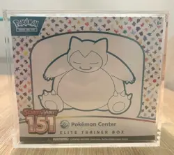Pokemon Center 151 Elite Trainer Box ETB Scarlet Violet TCG Sealed W/Acrylic Box - Image 1