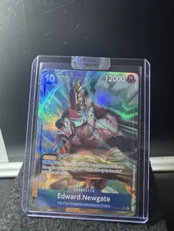 Edward Newgate Alt Art ENGLISH OP13-042 SR Carrying on His Will ONE PIECE NM - Image 1
