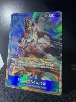 Edward Newgate Alt Art ENGLISH OP13-042 SR Carrying on His Will ONE PIECE NM - Image 2