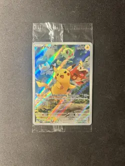 Pikachu 027 Sv: Scarlet & Violet Promo Cards Holo Black Star Promo SEALED: NM - Image 1