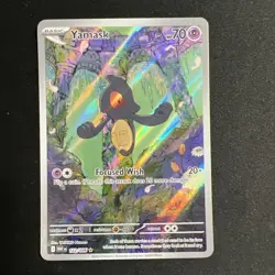 YAMASK ILLUSTRATION RARE 122/086 POKEMON TCG WHITE FLARE 2025 MINT PACK FRESH - Image 1